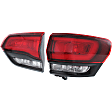 2014-2021 Jeep Grand Cherokee - Passenger Side, Inner and Outer Halogen Tail Light, With bulb(s), OE Replacement
