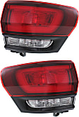 2016 Jeep Grand Cherokee - Driver and Passenger Side, Outer Halogen Tail Light, With bulb(s), Mounts on Body, OE Replacement