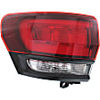 Driver Side, Inner And Outer Halogen Tail Light, With bulb(s), OE Replacement