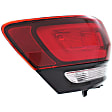 Driver Side, Inner And Outer Halogen Tail Light, With bulb(s), OE Replacement