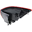 Driver Side, Inner And Outer Halogen Tail Light, With bulb(s), OE Replacement