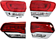Driver and Passenger Side, Inner and Outer Tail Lights, with Bulbs, Halogen, Mounts on Liftgate