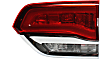 Driver and Passenger Side, Inner and Outer Tail Lights, with Bulbs, Halogen, Mounts on Liftgate