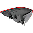 Passenger Side, Inner and Outer Halogen Tail Light, With bulb(s), OE Replacement