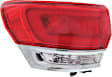 Driver and Passenger Side, Outer Halogen Tail Lights, with Bulbs, Mounts on Body, For Models Without Platinum Insert, CAPA Certified