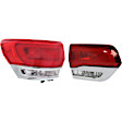 Driver Side, Inner And Outer Halogen Tail Light, With bulb(s), OE Replacement, CAPA Certified