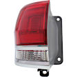 Driver Side, Inner And Outer Halogen Tail Light, With bulb(s), OE Replacement, CAPA Certified
