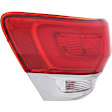 Driver Side, Inner And Outer Halogen Tail Light, With bulb(s), OE Replacement, CAPA Certified