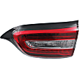Driver and Passenger Side, Inner and Outer Tail Lights, with Bulbs, Halogen, Mounts on Liftgate, Mounts on Body, CAPA CERTIFIED