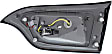 Driver Side, Inner and Outer Tail Lights, with Bulb, Halogen, Mounts on Liftgate, Mounts on Body