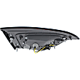 Passenger Side, Inner and Outer Tail Lights, with Bulb, Inner - Halogen/LED, Outer - Halogen