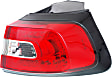Driver and Passenger Side, Outer Halogen Tail Light, With bulb(s), OE Replacement