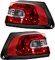 Driver and Passenger Side, Outer Halogen Tail Light, With bulb(s), OE Replacement, CAPA Certified