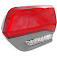 Passenger Side, Inner and Outer Tail Lights, with Bulb, Halogen, Mounts on Body, Mounts on Liftgate