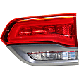 Passenger Side, Inner and Outer Tail Lights, with Bulb, Halogen, Mounts on Body, Mounts on Liftgate, CAPA CERTIFIED
