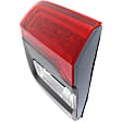 Passenger Side, Inner and Outer Tail Lights, with Bulb, Halogen, Mounts on Body, Mounts on Liftgate, CAPA CERTIFIED