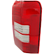 Driver and Passenger Side Halogen Tail Light, Without bulb(s), OE Replacement