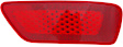 Rear, Driver and Passenger Side Bumper Reflector, CAPA Certified