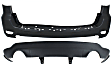 Rear, Upper and Lower Upper - Primed, Lower - Textured Bumper Cover CAPA Certified