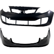 Sedan Front and Rear Primed Bumper Cover