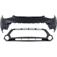 Front, Upper and Lower Upper - Primed, Lower - Textured Bumper Cover CAPA Certified