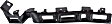 Front, Driver and Passenger Side, Lower Bumper Brackets, 1-Piece Bumper