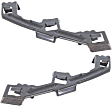 Front, Driver and Passenger Side Bumper Brackets, 1-Piece Bumper