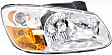 2008 Kia Spectra - Driver and Passenger Side Halogen Headlight, With bulb(s), OE Replacement