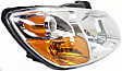 2008 Kia Spectra - Driver and Passenger Side Halogen Headlight, With bulb(s), OE Replacement
