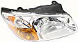 2008 Kia Spectra - Driver and Passenger Side Halogen Headlight, With bulb(s), OE Replacement
