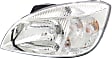 Driver and Passenger Side Headlights, with Bulbs, Halogen, Hatchback/Sedan, Type 1, CAPA Certified