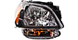 Driver and Passenger Side Halogen Headlight, With bulb(s), OE Replacement