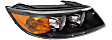2012 Kia Sorento - Driver and Passenger Side Halogen Headlight, With bulb(s), OE Replacement