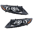 2011 Kia Optima - Driver and Passenger Side Halogen Headlight, With bulb(s),  Korea Built Vehicle, Production Date From December 6 2010, OE Replacement, Sedan