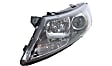 Driver and Passenger Side Headlights, with Bulbs, Halogen, Sedan, Korea Built Vehicle, CAPA Certified