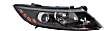 Driver and Passenger Side Headlights, with Bulbs, Halogen, Sedan, Korea Built Vehicle, CAPA Certified