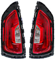 Driver and Passenger Side Halogen Tail Light, With bulb(s), OE Replacement, CAPA Certified
