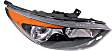 2014 Kia Rio - Driver and Passenger Side Halogen Headlight, With bulb(s), OE Replacement, Hatchback