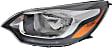 2013 Kia Rio - Driver and Passenger Side Halogen Headlight, With bulb(s), OE Replacement, Sedan