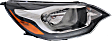 2013 Kia Rio - Driver and Passenger Side Halogen Headlight, With bulb(s), OE Replacement, Sedan