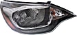 2013 Kia Rio - Driver and Passenger Side Halogen Headlight, With bulb(s), OE Replacement, Sedan