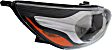 2013 Kia Rio - Driver and Passenger Side Halogen Headlight, With bulb(s), OE Replacement, Sedan