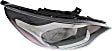 2013 Kia Rio - Driver and Passenger Side Halogen Headlight, With bulb(s), OE Replacement, Sedan