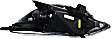 2013 Kia Rio - Driver and Passenger Side Halogen Headlight, With bulb(s), OE Replacement, Sedan, CAPA Certified