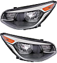 2016 Kia Soul - Driver and Passenger Side Halogen Headlight, With bulb(s), OE Replacement, CAPA Certified