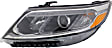 2014-2015 Kia Sorento - Driver and Passenger Side Headlights, with Bulbs, Halogen, For Models without Auto Level Control, with LED Accent Light, CAPA Certified
