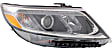 2014-2015 Kia Sorento - Driver and Passenger Side Headlights, with Bulbs, Halogen, For Models without Auto Level Control, with LED Accent Light, CAPA Certified