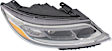 2014-2015 Kia Sorento - Driver and Passenger Side Headlights, with Bulbs, Halogen, For Models without Auto Level Control, with LED Accent Light, CAPA Certified