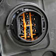 2014-2015 Kia Sorento - Driver and Passenger Side Headlights, with Bulbs, Halogen, For Models without Auto Level Control, with LED Accent Light, CAPA Certified