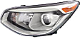 2016 Kia Soul - Driver and Passenger Side Halogen Headlight, With bulb(s), OE Replacement